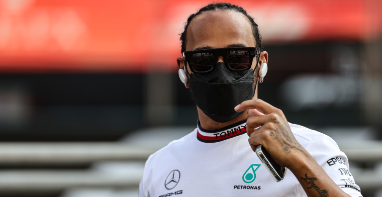 Hamilton back behind Mercedes wheel after months of silence