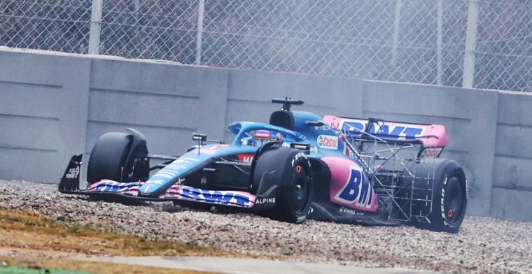 Alonso's 'El Plan' not yet in effect: smoking A522 causes red flag