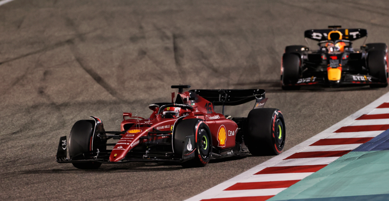 Watch: Verstappen and Leclerc fight for first place at Bahrain GP