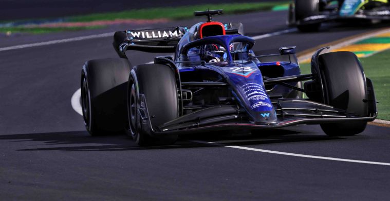 Williams removes paint from car to lighten up the FW44