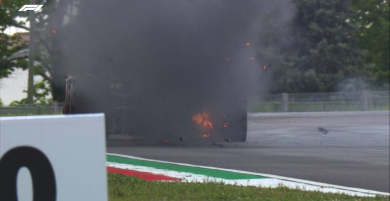 Watch | Wheel explodes during Emilia Romagna qualifying in Imola