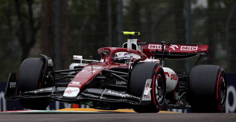Setback for Alfa Romeo: Zhou has to start GP Imola from pit lane