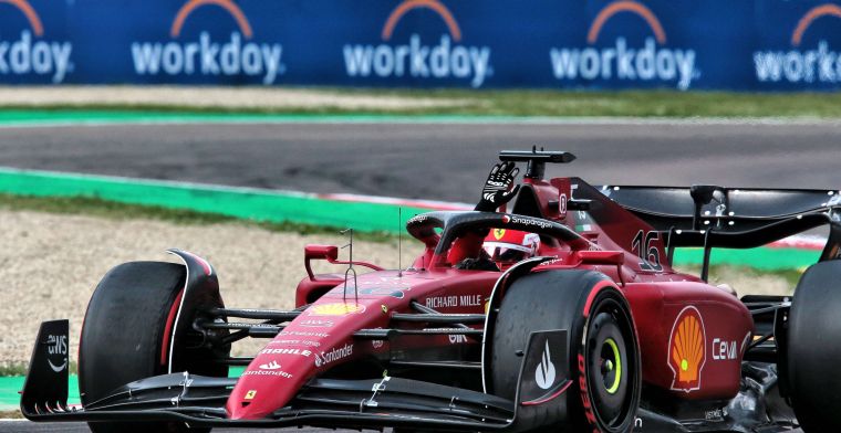 Leclerc spins in closing stages of race in Imola, lucky not to DNF