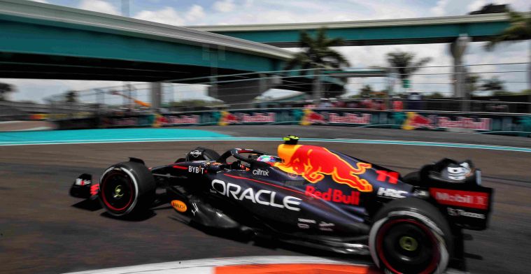 Red Bull still tinkering hard with Perez's RB18 before qualifying Miami
