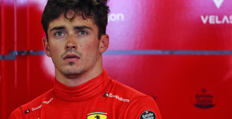 Charles Leclerc claims pole position as Sergio Perez crashes out
