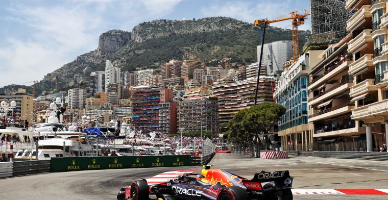 Monaco qualifying flagged off by crash Perez and Sainz!