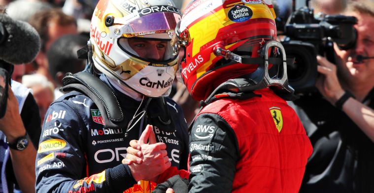 Verstappen enjoys under pressure from Sainz: 'That's always more fun'