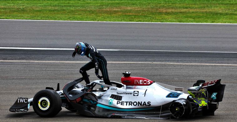 Russell looks back on Silverstone start crash: 'A natural reaction'