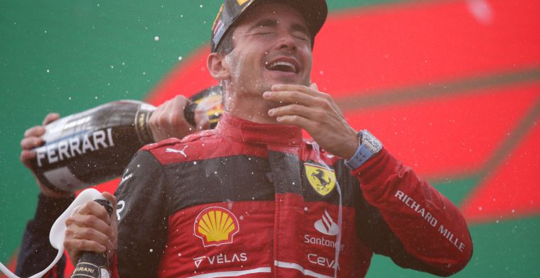 La Ferrari ha dovuto fare una valutazione: Verstappen si stava avvicinando con le stesse gomme.