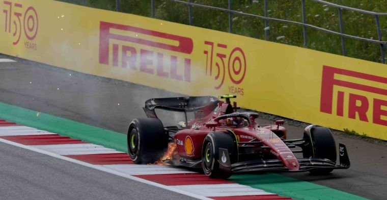 Sainz nimmt DNF wegen der Pferdestärken des Ferrari-Motors leichter hin