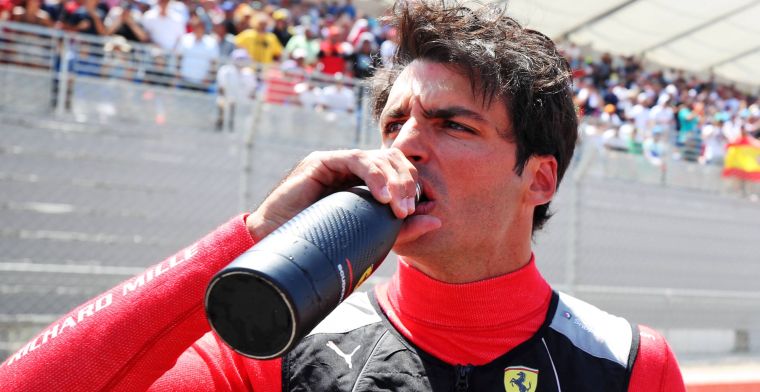 Sainz también se queda sin agua durante el GP de Francia: El Ferrari era demasiado pesado