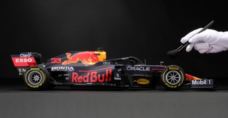 A 1:8 scale model of Verstappen's RB16B now for sale!