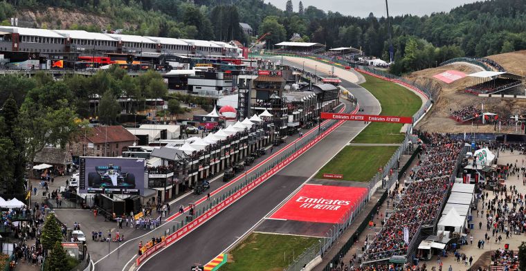 Vertragsverlängerung für den GP Belgien wird vor dem Rennen bekannt gegeben.