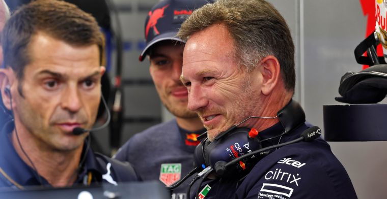 Horner smiles after victory: 'I have to thank Wolff for that'.