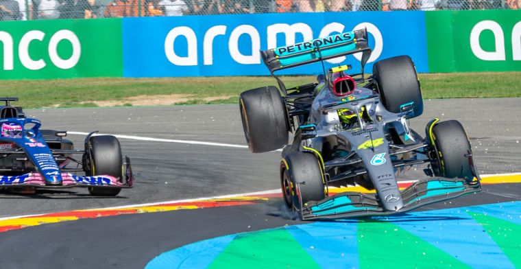 Hamilton sofreu uma força vertical de 45G no incidente com Alonso