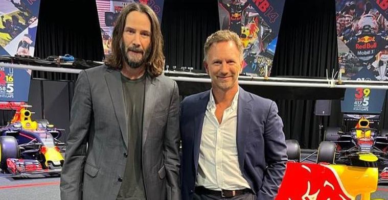 Keanu Reeves visits Red Bull Racing for 'exciting project'
