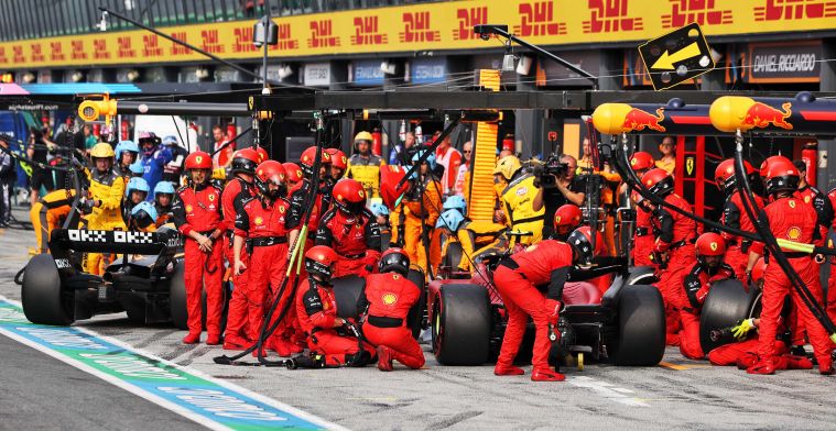 La Ferrari chiarisce: Mancanza di tempo e corsia box stretta.