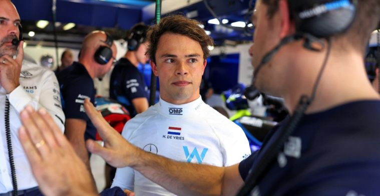 De Vries gets support from Williams: 'He is fast and confident'