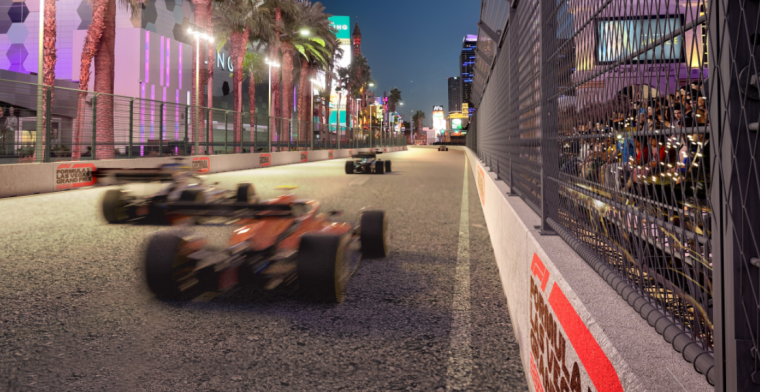 Las Vegasin GP lisää radan ulkoasuun Miamin shikaanin.