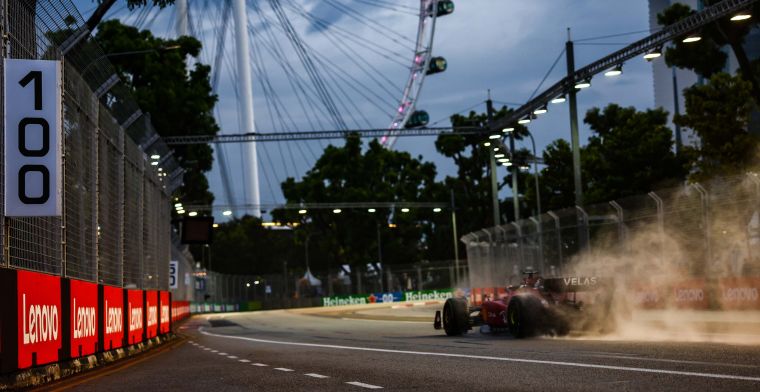 Parrilla de salida final del GP de Singapur | Verstappen P8, Russell desde los boxes