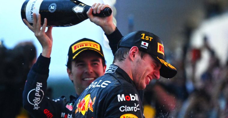Pérez feliz pela equipe e por Verstappen: Grande dia para nós