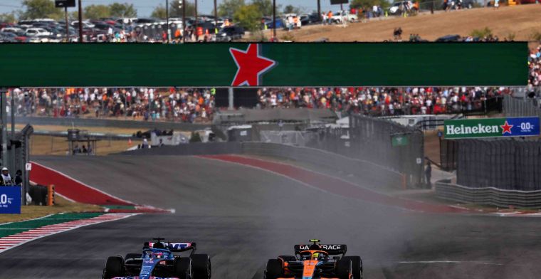 McLaren e Alpine si sono incontrate in uno scontro diretto in Texas.