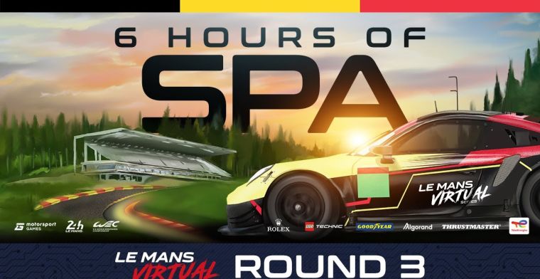 Verstappen participera aux 6 heures virtuelles de Spa-Francorchamps cette semaine.
