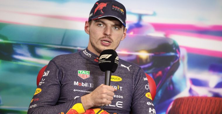 Verstappen vuelve a la rueda de prensa del GP de Brasil