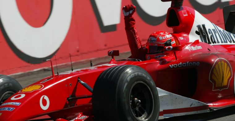 La voiture avec laquelle Schumacher a remporté son sixième titre mondial est vendue pour un montant record