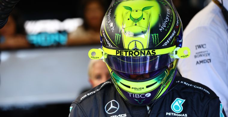 Hamilton sourit devant la caméra :  Première fois que je dépasse Verstappen .