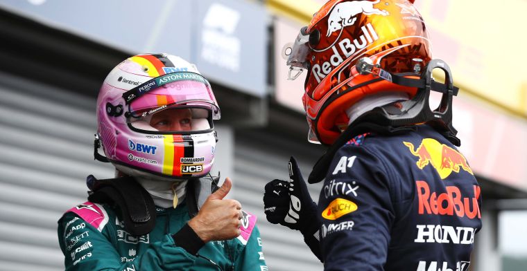 Voici ce que Verstappen et Vettel ont écrit sur le casque de l'autre.