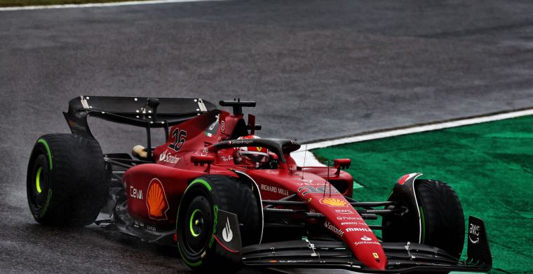 Sainz tests wet and intermediate tyres for Pirelli