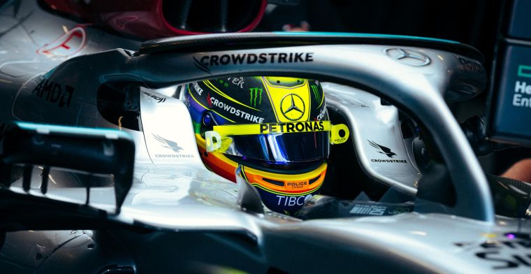 Hamilton enters action on behalf of Mercedes for the first time in 2023