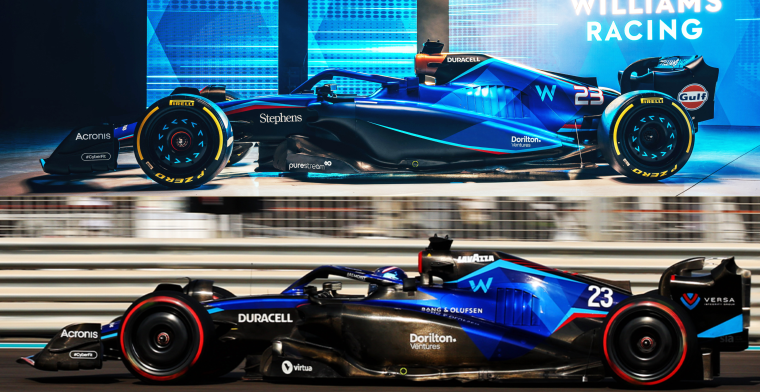 Williams présente la FW45 : voici les différences avec la voiture de 2022.
