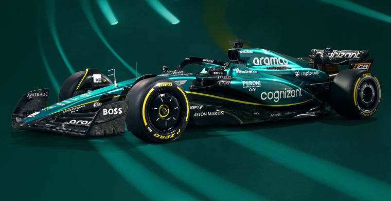 This is Aston Martin's new F1 car for the 2023 F1 season