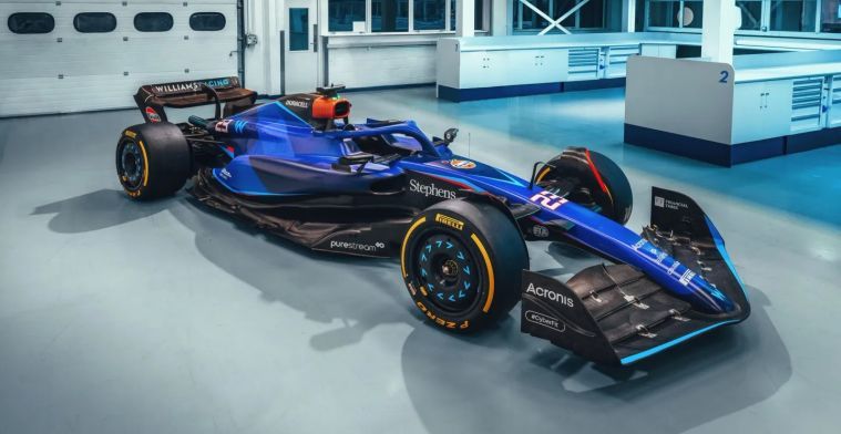 Niente Gulf sulla vettura, ma la Williams mostra qui i colori degli sponsor