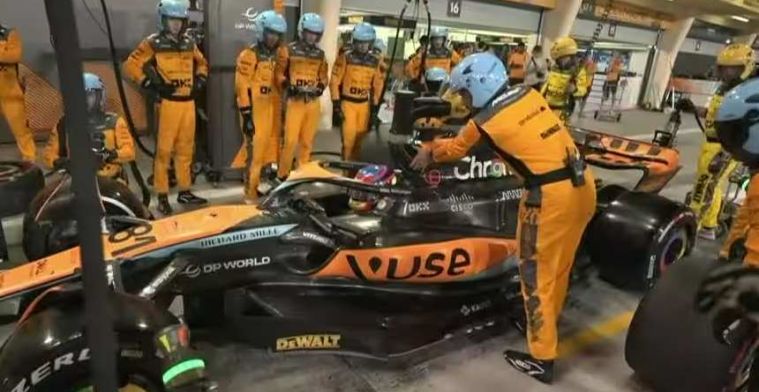Piastris debut slutar i tårar: McLaren-förare: Första bil ut