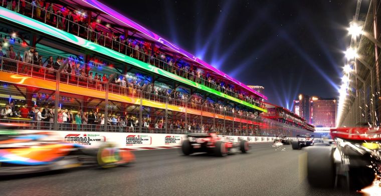 Las Vegas GP warms up audience with animations of track