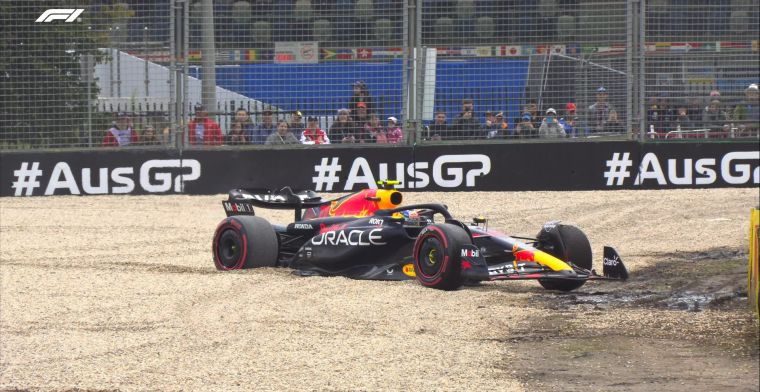 Early exit for Perez in Australia: Mexican causes red flag in Q1