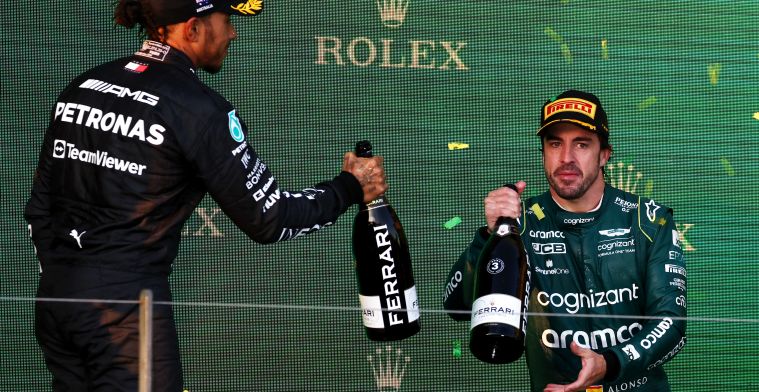 Hamilton und Alonso loben sich gegenseitig: Er ist wirklich fehlerlos gefahren.