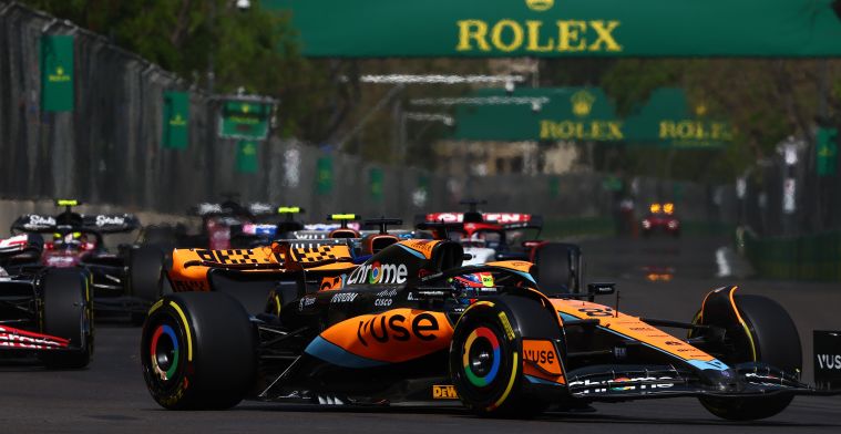 McLaren a un problème de pneus dans la séance de tirs au but du sprint