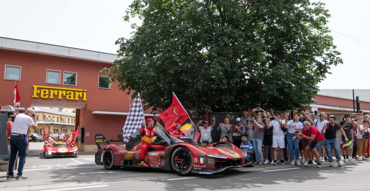 ¡Así celebró Ferrari su victoria en Le Mans!