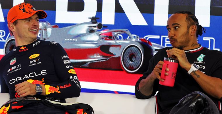 Hamilton brinca com Verstappen: Só é sério quando fala a palavra com 'P'