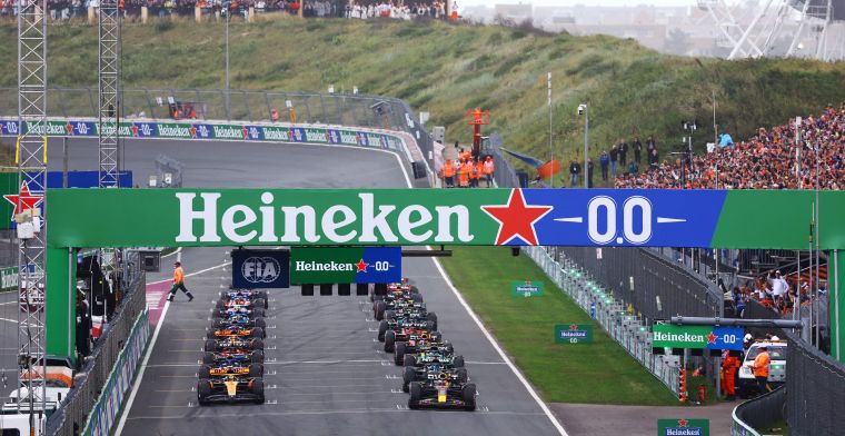 Visão geral das peças de motor após o GP da Holanda