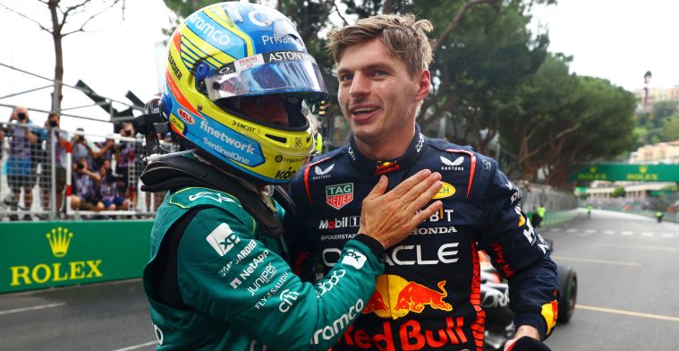 Alonso si complimenta con Verstappen: 'È davvero sottovalutato'