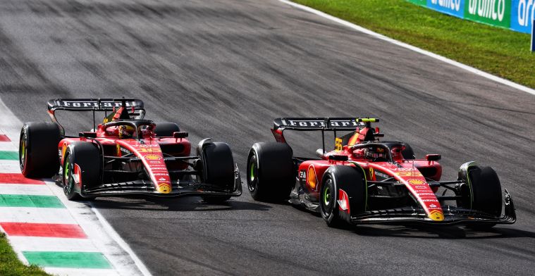 Sainz adelanta a Leclerc por fuera de la pista: 'Sin penalización, muy sorprendente'