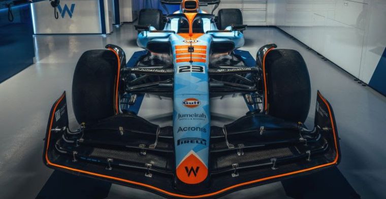 Gulf Oil International and Williams Racing Announce F1 Fan Voted Livery