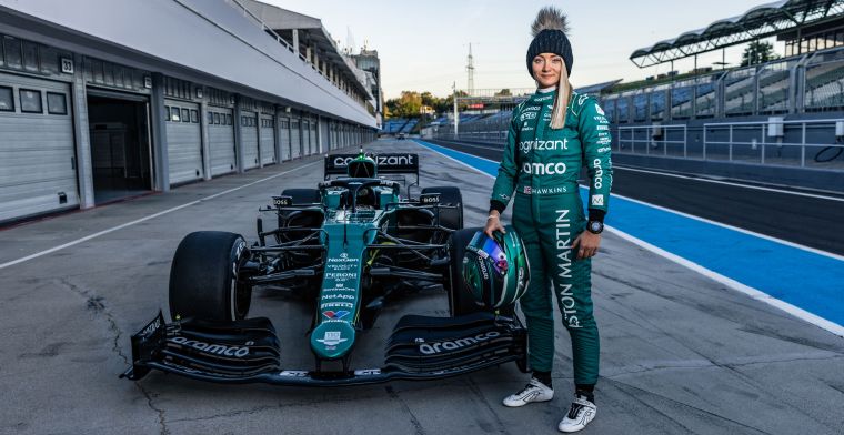 Jessica Hawkins gets chance from Aston Martin: F1 test done in Hungary