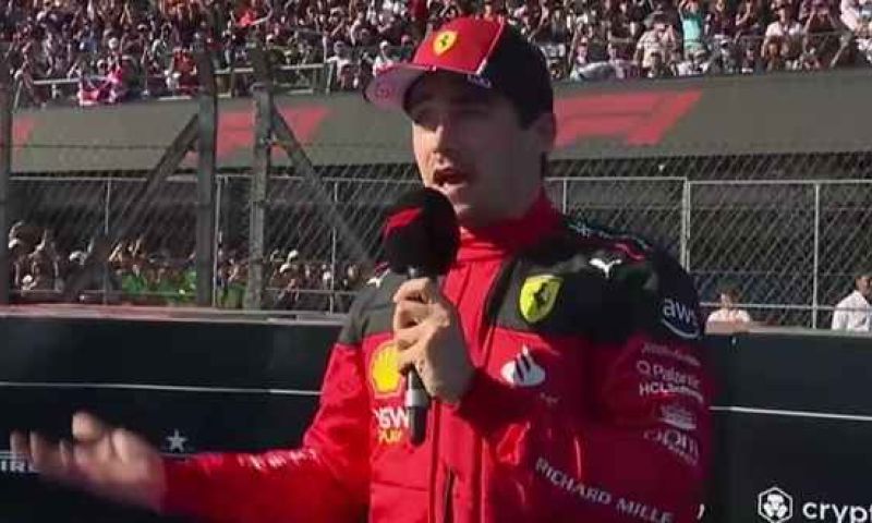 Leclerc, vaiado, tenta em vão explicar o acidente com Pérez