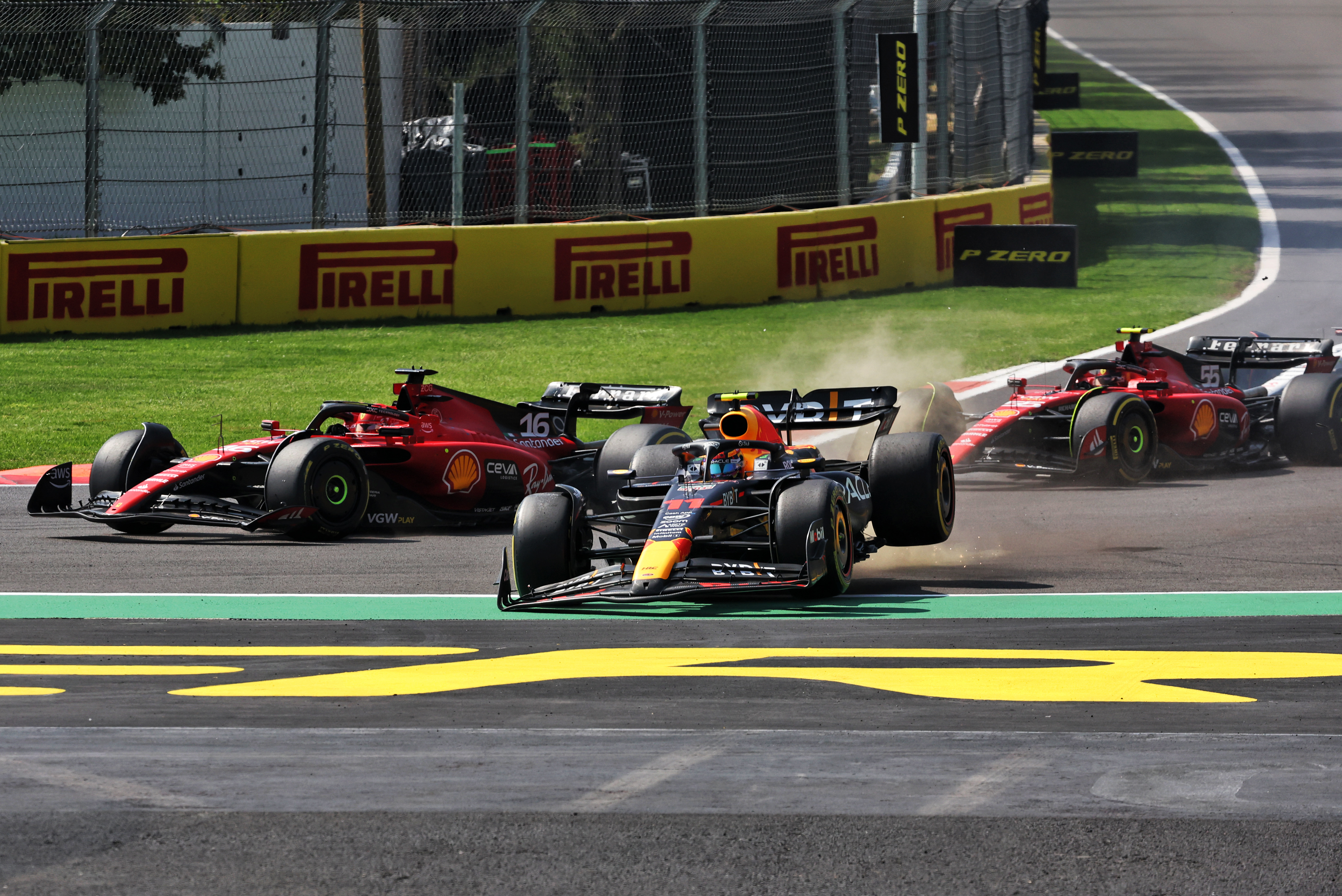 Leclerc crashes out before the start in Brazil